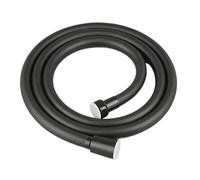 Tuyau de douche universel en PVC, flexible, anti-enroulement, antidéflagrant, 1,5/2/3 m, argenté, noir, gris, blanc, for salle bain(Black,300cm)