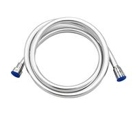 Tuyau de douche universel en PVC, flexible, anti-enroulement, antidéflagrant, 1,5/2/3 m, argenté, noir, gris, blanc, for salle bain(Silver,200cm)