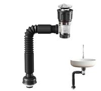 tuyau-De-Drain Anti-odor Extensible - tuyau-De-Récepteur Télescopique Réglable, Tube De Sortie De Lavabo Flexible, Connecteur De Drainage Scellé | tuyau-De-Vidange Résistant Odeurs Pour La Cuisine