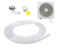 Tuyau de drainage à courant alternatif - Kit de tuyau d'évacuation portable pour climatisation - Remplacement de la ligne d'évacuation résistant aux fuites grâce à l'équipement et à la pince, unité de