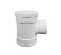 Tuyau de Drainage à trois voies en PVC blanc, 1 pièce, raccords en t, accessoires de jardin et de cuisine, Joint de raccord(ID 110mm)