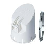 Tuyau de drainage de balcon extérieur - Bouchon de pluie avec pinces pour balcon, jardin, canalisations de sol en PVC