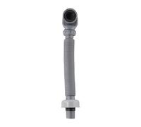 Tuyau de drainage flexible for baignoire et douche, 1 pièce, profil bas, ABS gris, tube plat, télescopique, for lavabo