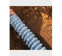 Tuyau de Drainage Flexible perforé - Tuyau de Drainage français ondulé pour l'aménagement paysager, Le Drainage Souterrain des Cours et Jardins (10 cm, 88,6 pi/2700 cm)