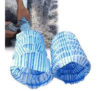 Tuyau de drainage français à infiltration souple de 2 pouces, drainage ondulé flexible non tissé avec fil d'acier spiralé, for drainage paysager/jardin/souterrain, -10 m(300cm)
