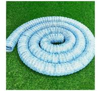 Tuyau de drainage français flexible, tuyau de drainage ondulé perforé avec tissu filtrant non tissé et fil d'acier, drainage souterrain for murs de soutènement, cour(L 2m(6.6ft),10in)