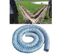 Tuyau de Drainage français, Tube de Drainage paysager perforé avec Tissu Non tissé et Fil d'acier galvanisé, for Descente de gouttière et Cour(16.4ft/500cm)