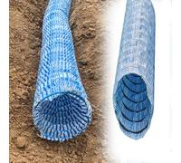 Tuyau de drainage perforé, installation sans creusement pour une gestion efficace de l'eau dans les pelouses, trottoirs et allées