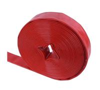 Tuyau de drainage tout usage, flexible, revêtement en PVC, pour pompe à eau, décharge de piscine, applications de lavage à contre-courant et de trempage plat 20m 1-inch