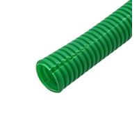 Tuyau de filetage ondulé isolé en PP, tuyau plastique, manchon protection, 11.6mm-34.5mm, 5 mètres flexibilité(Green,AD 28.5 x ID 23mm)