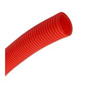 Tuyau de filetage tuyau ondulé en plastique manchon protection 5 mètres 11.6mm-34.5mm PP isolé fil flexibilité(Red,AD 25 x ID 20mm)