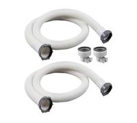 Tuyau de filtre de piscine,Composants du système de filtration - PVC Flexible Tuyau hydraulique Remplacement pour systèmes de drainage d'eau salée Entretien piscine enterrée