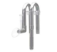 Tuyau de filtre d'écumoire à film d'huile - Prise de débit d'eau en acier inoxydable de 12 mm, accessoire de sortie immergée | Pièce de rechange en argent antirouille, entretien de l'habitat du poisso