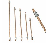 Tuyau de Frein Ø 4,75 mm en Cupro Nickel Cunife évasure DIN type F conduite de freins DIN 74 234 tuyaux des canalisations de freins 150mm - 3050mm choix: Longueur 800 mm