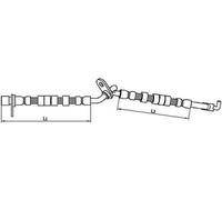 Flexible de frein 4110709 METZGER pour MAZDA 6 Hatchback 6 A trois volumes