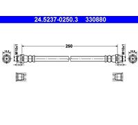 Tuyau De Frein ATE 24.5237-0250.3 Pour VW