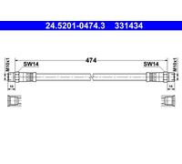 TUYAU DE FREIN FLEX. DB P. 207D-310D 77-96 LE/PR