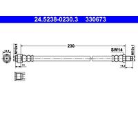 TUYAU DE FREIN FLEX. DB T. W169/W245 04-12 LE/PR