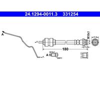 TUYAU DE FREIN FLEX. FORD T. MONDEO 1.6-2.5 07-15 PR