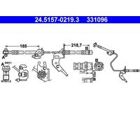 TUYAU DE FREIN FLEX. OPEL T. ASTRA/COMBO/MERIVA/ZAFIRA 98- PR