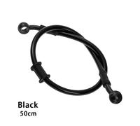Tuyau De Frein Hydraulique Universel En Acier Tressé Pour Moto,Renforce L'embrayage,Tube D'huile,500 À 800mm,D343,1 Pièce - Type 50cm Black