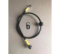 Tuyau de Frein tressé en Acier Inoxydable pour Moto, 25 à 95 cm, avec raccord Femelle serti de 10 mm.