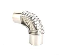 Tuyau de fumée coudé à 90° pour poêle de cheminée, pièce coudée résistante à la chaleur et convient pour les poêles de tente et les tuyaux de chauffage, 60/70/80 mm (70 mm)