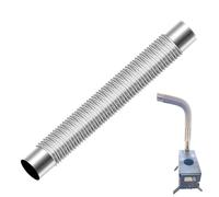 Tuyau de fumeur - échappement de poêle en bois flexible, connecteur réglable de 6 po | adaptateur de poêle à granulés haute température, revêtement pour, tube sf
