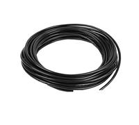 Tuyau de gaz en polyuréthane Noir de 6 m de Long, 16 mm de diamètre extérieur et 12 mm de diamètre Interne pour fournir de l'air comprimé, de l'eau Industrielle Courante.