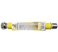 tuyau de gaz flexible extensible INOX 3/4 '' 260/520 mm jaune inoxydable UNI 11353