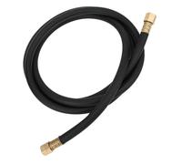 Tuyau de gaz inerte - En caoutchouc et laiton - Écrou de tuyau de gaz - 1/4" - Très flexible - Raccord de soudage pour air, air comprimé, argon, azote, CO2 (2 m)