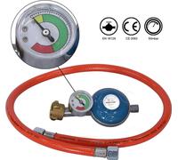 Tuyau de gaz Mucola + détendeur, y compris manomètre Tuyau de gaz Régulateur de gaz 80CM Régulateur propane butane