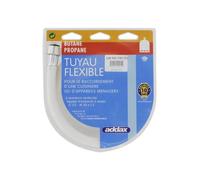 Tuyau de gaz souple PVC - GENERIQUE - 2m - Blanc - Intérieur - Femelle/Mâle