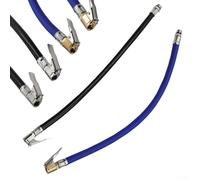 Tuyau de gonflage de pneu anti-explosion, tuyau en caoutchouc pour compresseur de pneus de voiture, longueur 370 mm (noir, 9,5 mm)