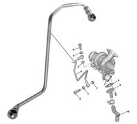 Tuyau de Graissage Huile pour Turbocompresseur 1,6 HDI TDCi 0379.69 037969