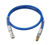 Tuyau de graisse flexible de 122 cm pour applications haute pression jusqu'à 10 000 psi, bobine anti-design pour manœuvrer, compatible avec les machines à graisse à filetage standard 18 NPT