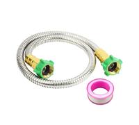Tuyau de jardin en acier inoxydable femelle vers bas de ligne Tuyau d'arrosage flexible étanche Connexion au connecteur