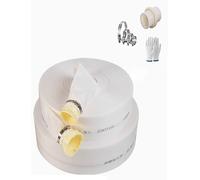 Tuyau de lavage à contre-courant pour piscine, Tuyau d'évacuation d'incendie à plat 10 m, plusieurs tailles(3in)