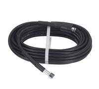 Tuyau de laveuse haute pression 10m |Tuyau d'eau en caoutchouc PVC renforcé pour l'entretien de la voiture/jardin/irrigation |Tube flexible M22x1,5 mm - 14 mm (Convex Brim Type)