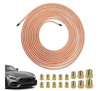Tuyau de Ligne de Frein 4.75mm, 7.6m Tuyau de Remplacement pour Système de Freinage, Tube Flexible Anti-Rouille pour Réparation Automobile Hydraulique Industriel Domestique