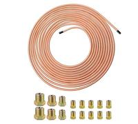 Tuyau de Ligne de Frein 4.75mm, Ligne de Frein Revêtu Auto 7.5m Diamètre 4.76mm, Tube Flexible Anti-Rouille pour Réparation Automobile Hydraulique Industriel Domestique