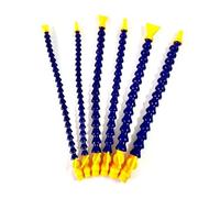 tuyau de liquide de refroidissement flexible 1/2 3/8 1/4 ''300mm 400mm tuyau Flexible en plastique de Tube liquide refroidissement d'huile d'eau avec la buse plate ronde(Flat-400MM,1/4")