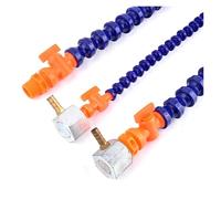 tuyau de liquide de refroidissement flexible Tube de refroidissement Flexible à eau et huile, buse réglable 1/4 "~ 1/2" 30~60cm, condenseur universel for Machine tour(Round-300MM,3I8 Inch)