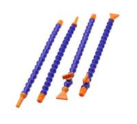 Tuyau de liquide de refroidissement pour Bps 30 40 50 60 cm, tube d'eau et d'huile en plastique flexible avec interrupteur, filetage extérieur de 1,27 cm, buse ronde et plate pour fraiseuse CNC, bleu