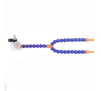 Tuyau de liquide de refroidissement scellé sans fil de fuite réglable de buse circulaire magnétique tuyau de liquide de refroidissemen Aluminum block magnetic base, double tube 300mm 7mm round nozzle