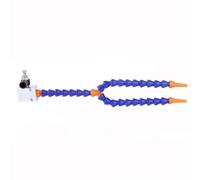 Tuyau de liquide de refroidissement scellé sans fil de fuite réglable de buse circulaire magnétique tuyau de liquide de refroidissement Aluminum block base, double tube length 400mm 7mm round nozzle