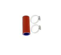 tuyau de liquide de refroidissement Tuyau en silicone pour voiture avec colliers de serrage,diamètre intérieur 22/25/28/30/32/35 mm, longueur 76, 0 degré(Red 76-35mm)