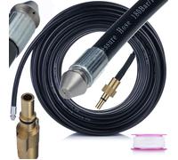 Tuyau de Nettoyage Canalisation 25 m - Buse 1+3 Jets 160 Bar Filetage 1/4"" Compatible Black&Decker Stanley