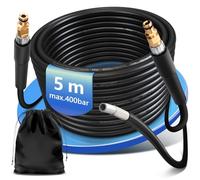 Tuyau de nettoyage de canalisations de 5 m, 3 couches tressées en aramide + PU + PE, 400 bar à 60 °C, kit de nettoyage de canalisations, Compatible avec Kränzle Kärcher K2-K7 nettoyeur haute pression