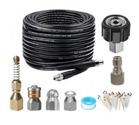 Tuyau de nettoyage de vidange pour nettoyeur haute pression Karcher avec matériaux haute résistance et résistance à la torsion pour une performance de nettoyage efficace 10 m